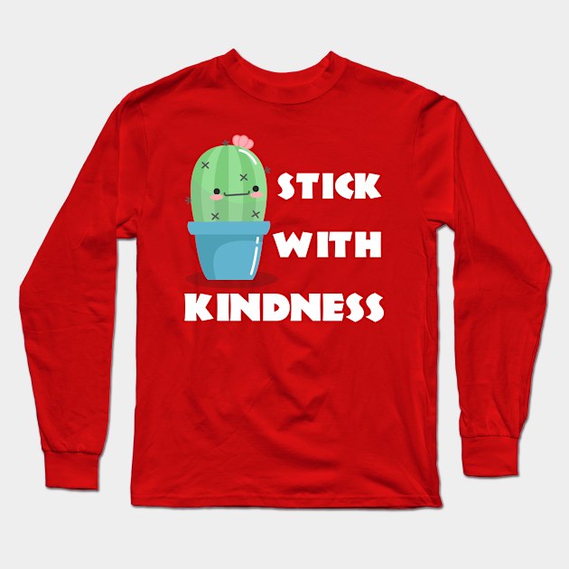 Unity Day Orange Funny Cactus Be Kind Anti Bullying Long Sleeve T-Shirt by Trendy_Designs